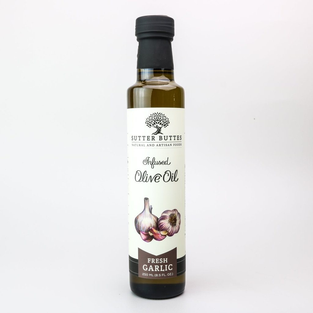 Fresh Harvest Garlic Infused Extra Virgin Olive Oil - Sutter Buttes Olive Oil