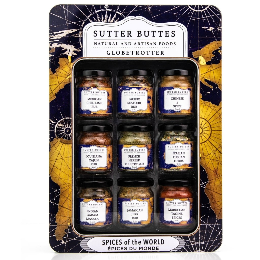 Globetrotter Spices of the World Gift Tin - Sutter Buttes Olive Oil