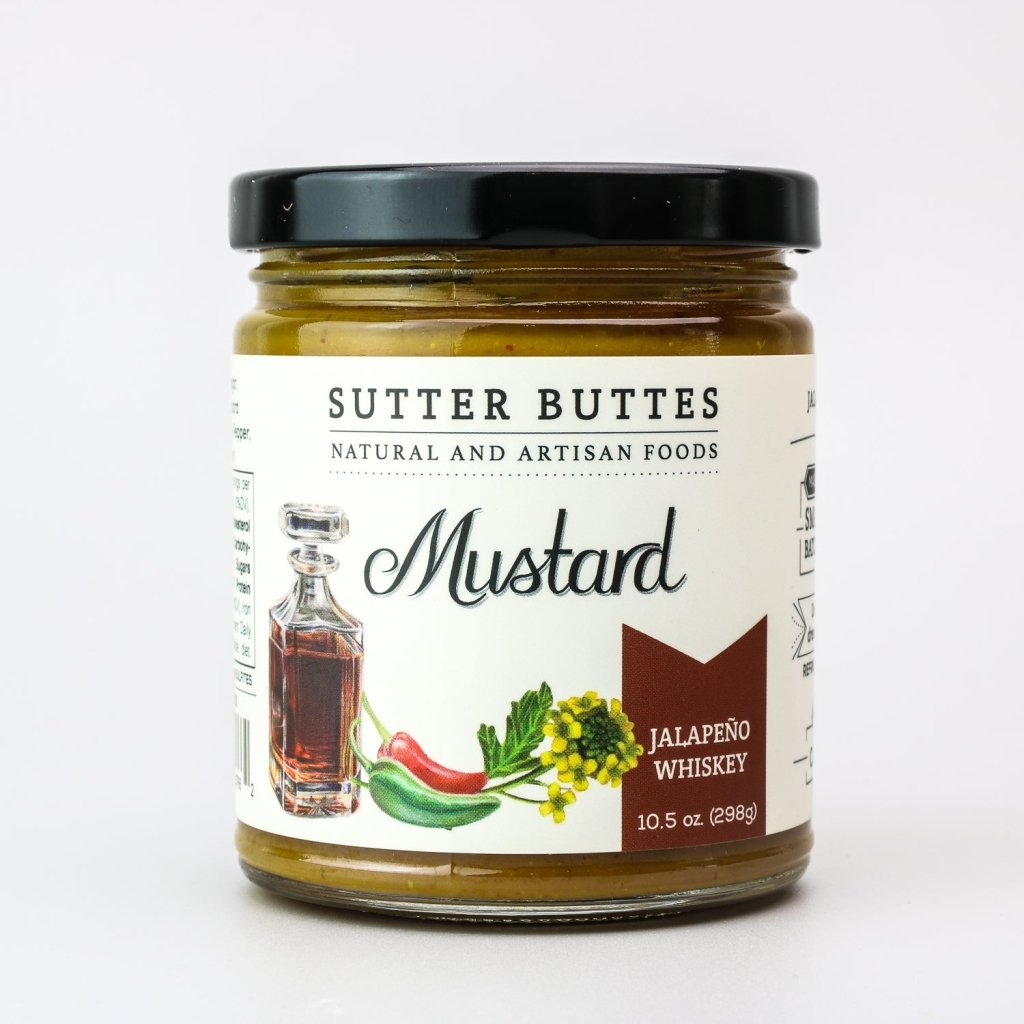 Jalapeño Whiskey Mustard – Spicy Artisan Mustard - Sutter Buttes Olive Oil