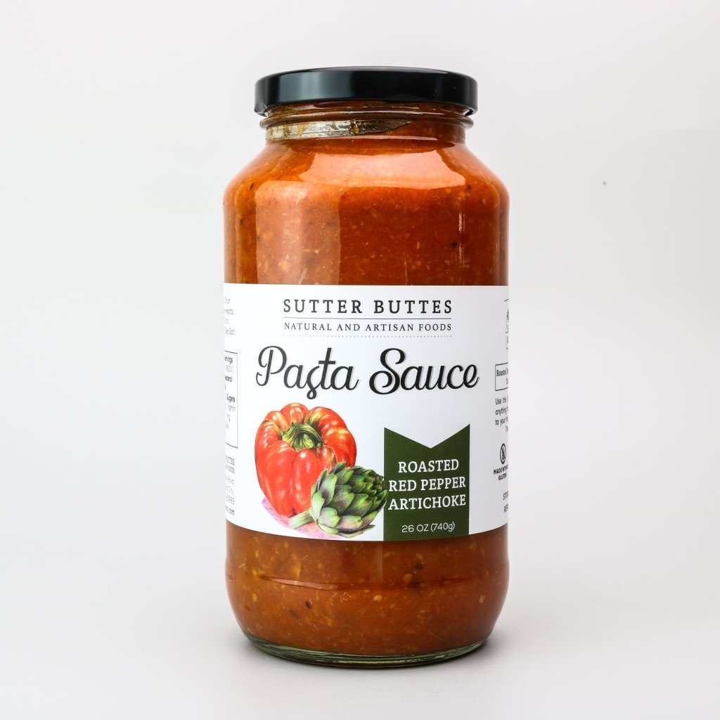 Roasted Red Pepper Artichoke Pasta Sauce - Sutter Buttes Olive Oil